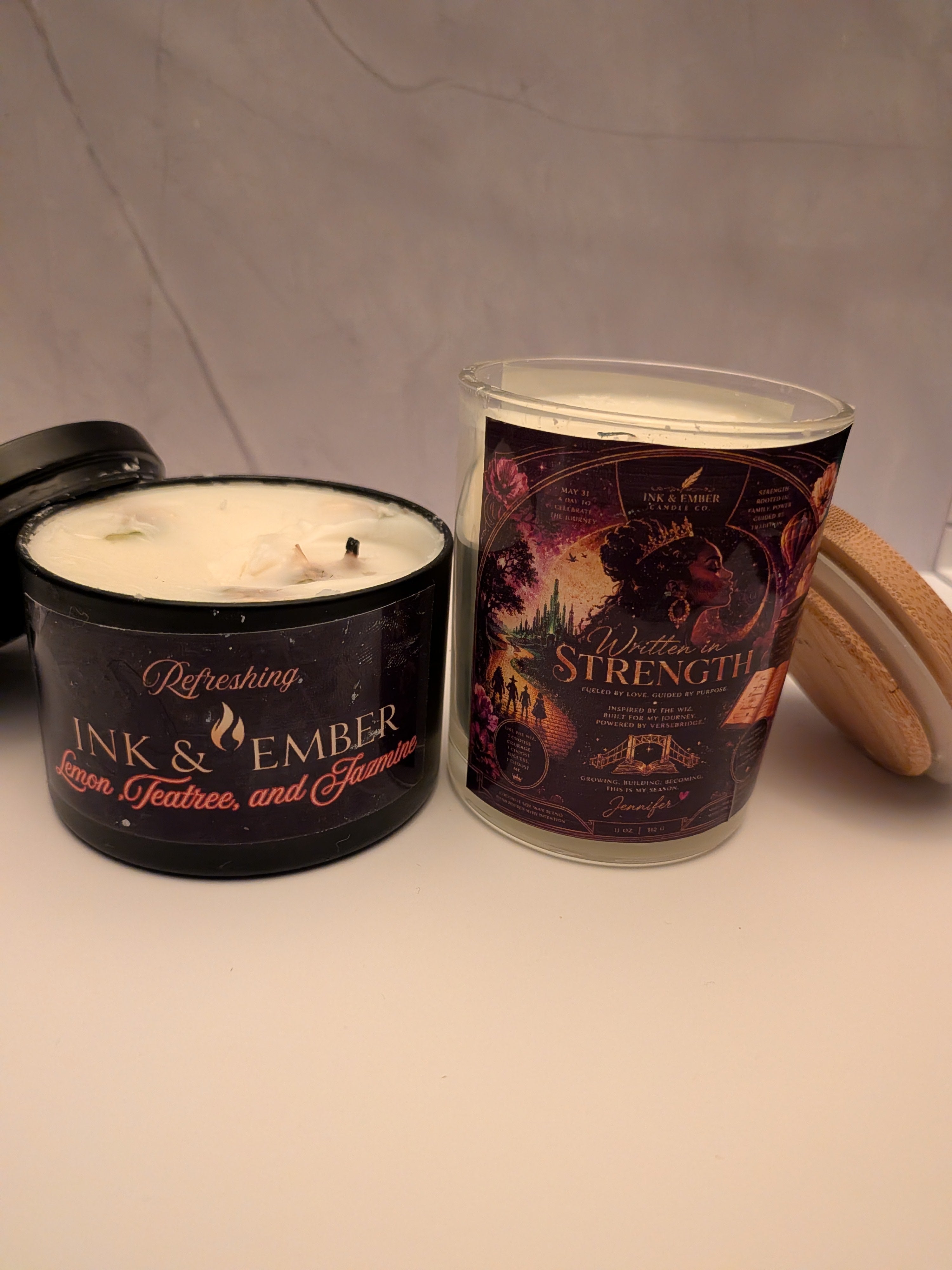 Ignite Within with Ink and Ember handmade Signiture Candle