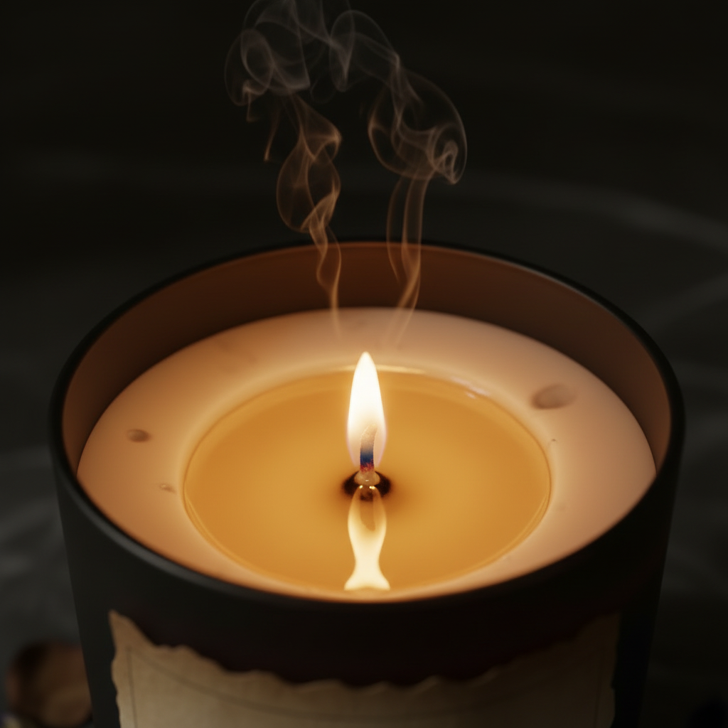 Unraveling Flame Close-up